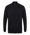 H718 Henbury Unisex Zip Through Cardigan Navy colour image